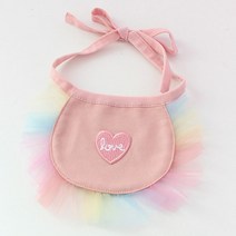 반려동물 케이프 스카프 레인보우, 핑크, 1개