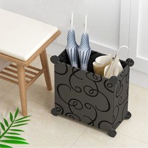 아바드 홈인테리어 모던 사각 우산꽂이, 블랙, 1개