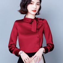 안다로미 사이드리본 블라우스