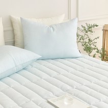 여름숲 풍기인견 침대패드 스프레드, 민트