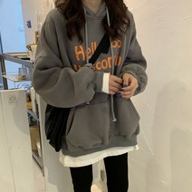 여성용 구디프 루즈핏 후드티셔츠