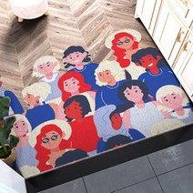 더플로우 리빙 플로우 애니멀 코일 현관매트 60 x 90 cm, F사람들, 1개