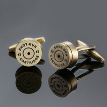라온투유 남성용 커프스 버튼 커프스링크 10 브론즈 총알 커프스 단추 cuf06 2p