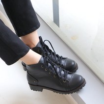 여성용 슈벨 루나틱 키높이 통굽 플랫 앵클 발목 워커