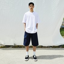 씨오큐 남성용 워시드 이지 카고 밴딩 쇼츠