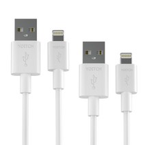 요이치 아이폰 8핀 충전 케이블 2p, 300cm, 화이트