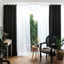 레인보우하우스 린넨텍스 암막커튼 2p