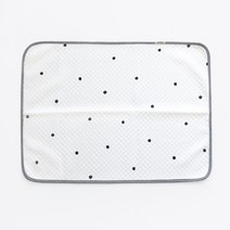 맘스네이처 유아용 대나무 리버시블 방수매트, 도트