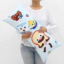 브레드이발소 도넛레인저 사각바디필로우, 스카이블루