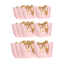 마켓감성 고급 쇼핑 종이 선물 가방 3종 x 4p 세트, 핑크