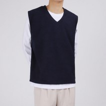 다꾸앙 남성용 브이넥 남자 조끼 F03M15_ov4942