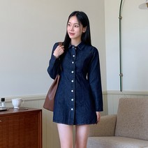 엔비룩 생지데님 원피스