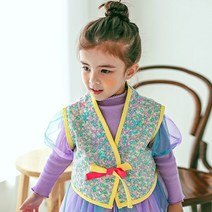 고잉키즈 여아용 한아름꽃 한복 저고리