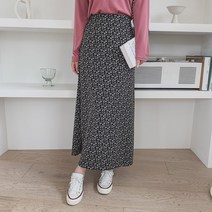 린다샵 나키제 잔꽃 플레어 롱 스커트 SK3897K17