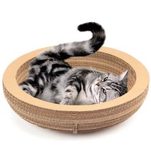 고양이 라운드 바스켓 스크래쳐 CS-037, 1개