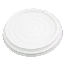 종이용기뚜껑 흰색 350ml, 50개, 1개, 평면형