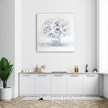 백앤아트 모란유화 블루모란