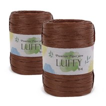 쎄비 루피 대용량 종이 뜨개실 40g, 26 진한 갈색, 2p