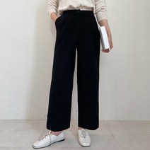 마이시즌 여성용 똥배 커버 모찌 와이드 슬랙스