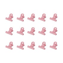 브리스크스타일 컬러 메탈 클립 핑크, 15개
