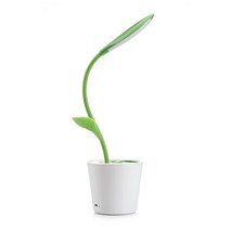 집게형 LED 새싹 포켓형 충전 무드등, 다크그린