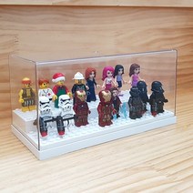 레고 아크릴 콜렉션케이스 미니 피규어케이스 자동차 다이캐스트 디오라마 진열장 장식장, 2.피규어케이스 소형 블럭형(화이트)