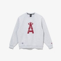 뉴에라 [스타필드안성] 뉴에라 MLB 빅 페이즐리 LA 에인절스 맨투맨 헤더 그레이_13546484