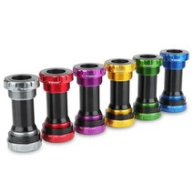 HASSNS 자전거 밑면 브래킷 BB52 Hollowtech Bsa 24 산악 크랭크 샤프트 용 중앙 이동 축 MTB 베어링, 04 BB52 gold