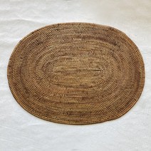라탄 테이블매트 식탁매트 아따 발리 40x30 cm