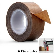 10M 고온 테이프 300 학위 천으로 온도 단열 방수 접착 PTFE 씰링 기계 자기, [01] 0.13mm, [02] 8mm, 01 0.13mm_02 8mm
