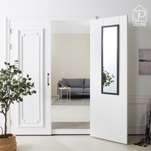 제이디라인 문걸이거울 공간활용 전신거울, 블랙