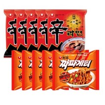 [ 농심 ] 사천 짜파게티 5개 + 신라면 5개, 1개