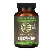 Sunwarrior Enzorb Amylase 아밀레이스 Protease 단백질분해효소 말테이스 Bromelain 브로멜라인 Bacillus 고초균 효소 90 식물성 캡슐