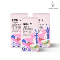 어린이 종합비타민앤미네랄 3병 3개월분, 상세설명 참조, 없음