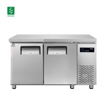 그랜드우성 업소용 테이블 냉장고 냉동고 1200 CWSM-120RFT, 1200 냉장1/냉동1 내부스텐, 좌측 디지털 CWSM-120RFT