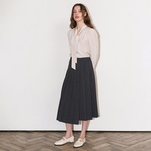올리브데올리브 언발란스 플리츠 스커트 OW3XS1400