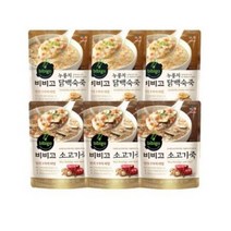 비비고 소고기죽 x 3p + 누룽지 닭백숙죽 x 3p 세트, 10세트