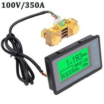 TF03K DC10 ~ 120V 50A/100A/350A/500A 배터리 용량 테스터 전압 전류 디스플레이 쿨롱 카운터 (1m 포함), 03 TF03K-A-350A