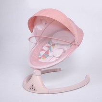 흔들의자 바운서 전기 아기 흔들 의자 경비원 신생아 크래들 음악 블루투스 로커 스윙 0-3 세, 03 Pink2
