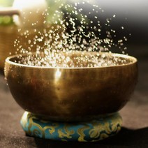 이도다완 접시 이천 도자기 사기 4인 그릇 세트 네팔 보름달 그릇 순수한 단조 티베트 소리 치유 스파 명상, 02 18cm