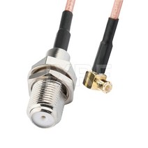 케이블 F 암-SMA SMB MCX MMCX 수 어댑터 피그 테일 RG316 확장 동축 점퍼, 07 F F to MCX MRA_02 15CM