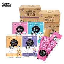 고양이간식 캣퓨어 미니스틱 7g / 8P 고양이용품, 08 캣퓨어미니스틱8p(참치등푸른생선)x10