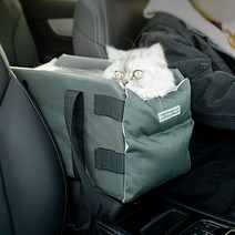 버디캣 강아지 콘솔박스 카시트 애견 밀착 드라이빙킷, 그레이