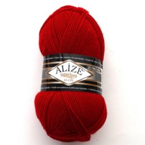 삼남뜨개실 알리제 슈퍼라나 클라식 100g 울실 겨울실 털실 목도리실 뜨개실 10+1, 클라식 10 레드 56
