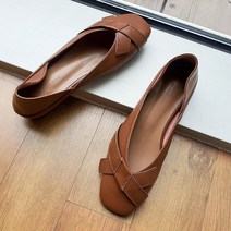 타이 소가죽 플랫슈즈 접어신는 쿠션 플랫