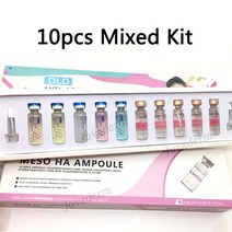 순수한 분자 크로스 링크 히알루론산 세럼 5ml 안티에이징 앰플 세트 미세침 미백 에센스 스킨 스파 케어, [02] 1 box mix kit