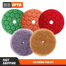 차량용 자동차 광택기 무선광택기SPTA 5 개 3 "(80mm)/5"(125mm)/6 "(150mm) 자동차 스폰지, 01 3 Inch(80mm)