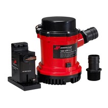 Johnson Pumps 0160400 1600 GPH 헤비 듀티 자동 빌지 펌프 전자기 스위치 포함 12V USA 미국