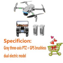 촬영 입문용 전문가용 카메라 취미 비행 수중 드론 ylrc s135 gps 장애물 회피 rc drone 헬리콥터 remote control 3-axis gimbal 5ghz, 2-하얀