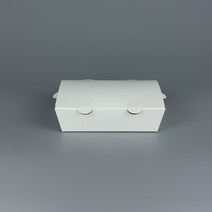 김밥 만두 분식포장용 종이도시락 백색 SKY 무지 하늘도시락 소 600개, 단품, 단품